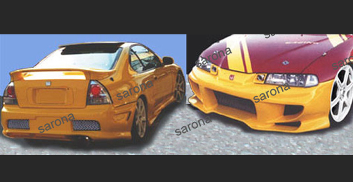 Custom Honda Prelude Body Kit  Coupe (1992 - 1996) - $1190.00 (Manufacturer Sarona, Part #HD-014-KT)